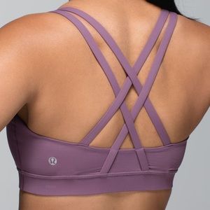 Lululemon Energy Bra Purple Fog size 8 EUC
